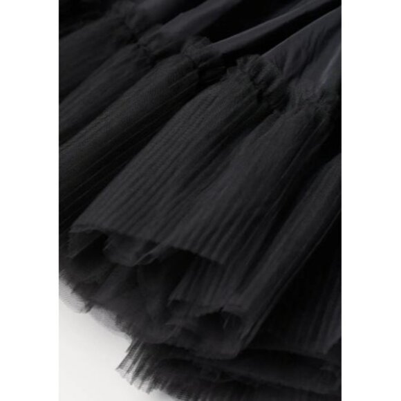 NWT Sandra Mansour x H&M Asymmetric Ruffle Tulle Flounce Skirt Black Womens Sz 2 - Picture 3 of 15